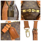 Louis Vuitton Monogram Keepall Bandouliere 50 Brown Leather Boston Bag — view 5
