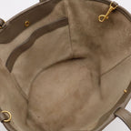 Celine Small Fold Cabas Tote 2-Way Shoulder Bag Leather Greige Gold — view 5