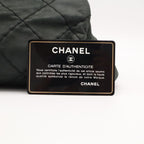 Chanel Mademoiselle Quilted Bowling Bag Chain Shoulder Sparkle Leather Black — view 7
