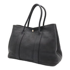 Hermes Garden Party PM Tote Bag Leather Black Silver — view 2
