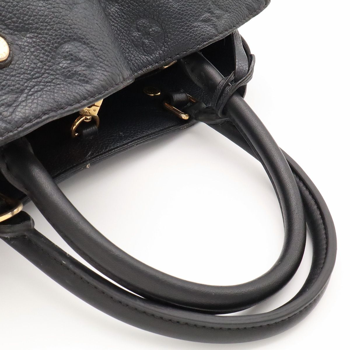 Louis Vuitton Monogram Empreinte Montaigne MM 2-Way Shoulder Bag Noir Black — view 4