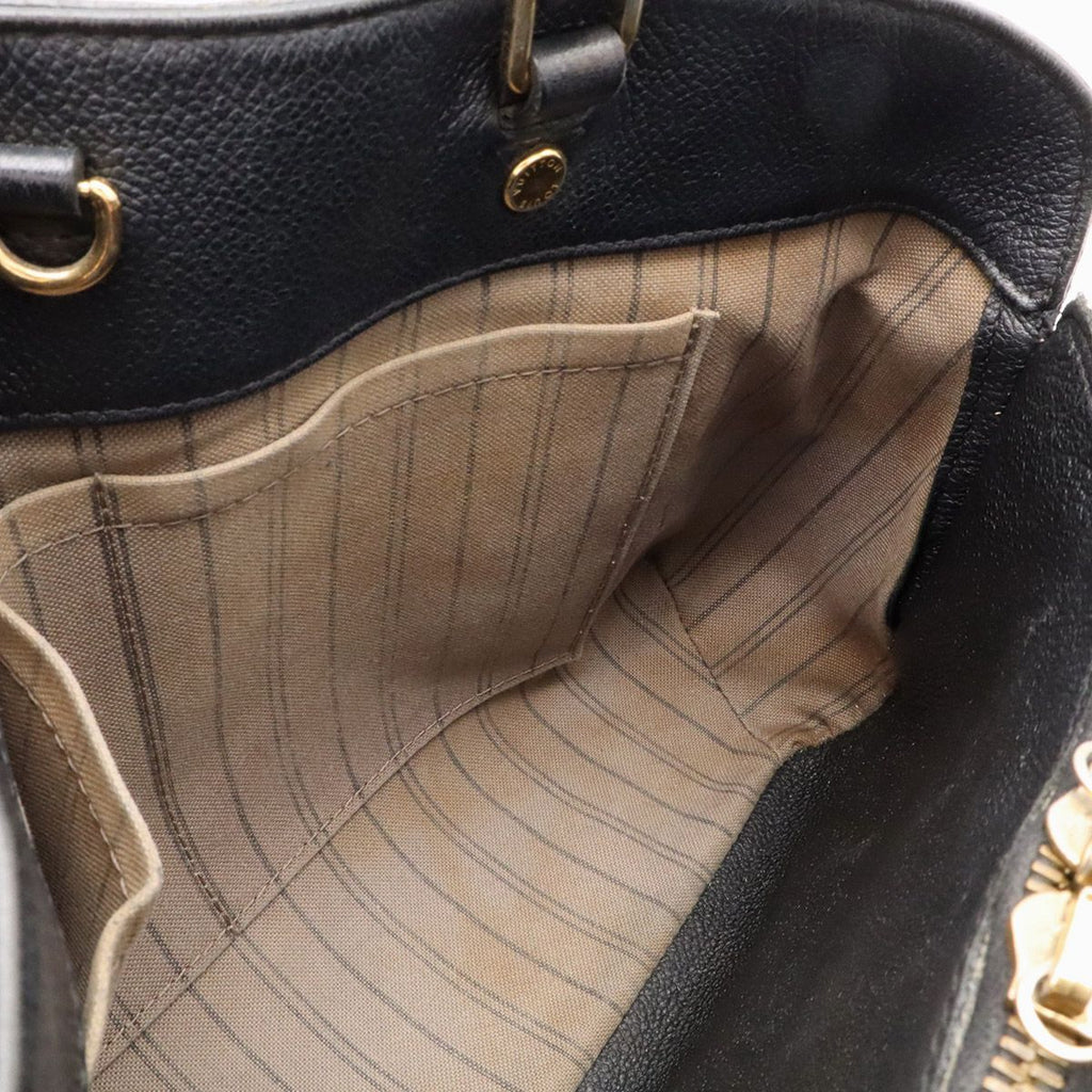 Louis Vuitton Monogram Empreinte Montaigne MM 2-Way Shoulder Bag Noir Black — view 8