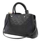 Louis Vuitton Monogram Empreinte Montaigne MM 2-Way Shoulder Bag Noir Black — view 2