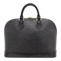 Louis Vuitton Epi Alma Handbag Leather Noir Black Gold