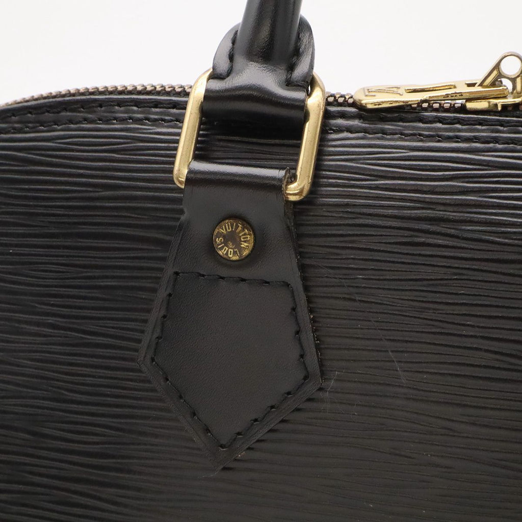 Louis Vuitton Epi Alma Handbag Leather Noir Black Gold — view 6