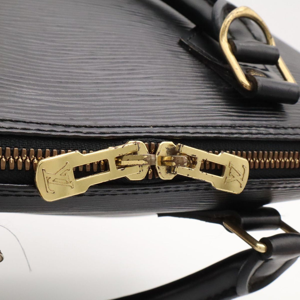 Louis Vuitton Epi Alma Handbag Leather Noir Black Gold — view 5