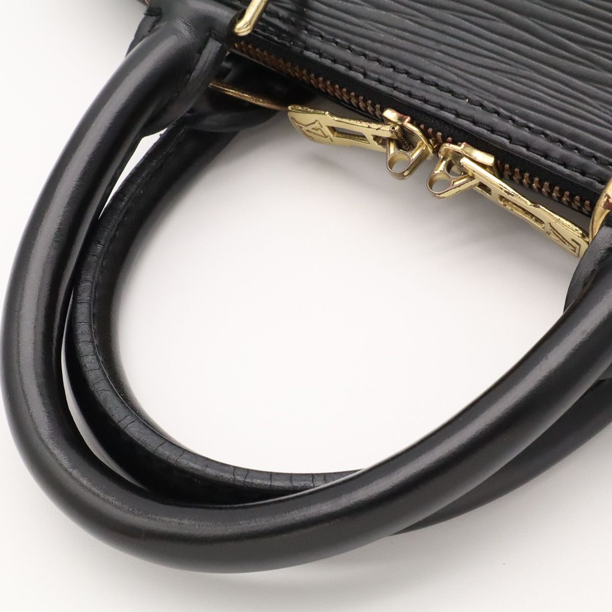 Louis Vuitton Epi Alma Handbag Leather Noir Black Gold — view 4