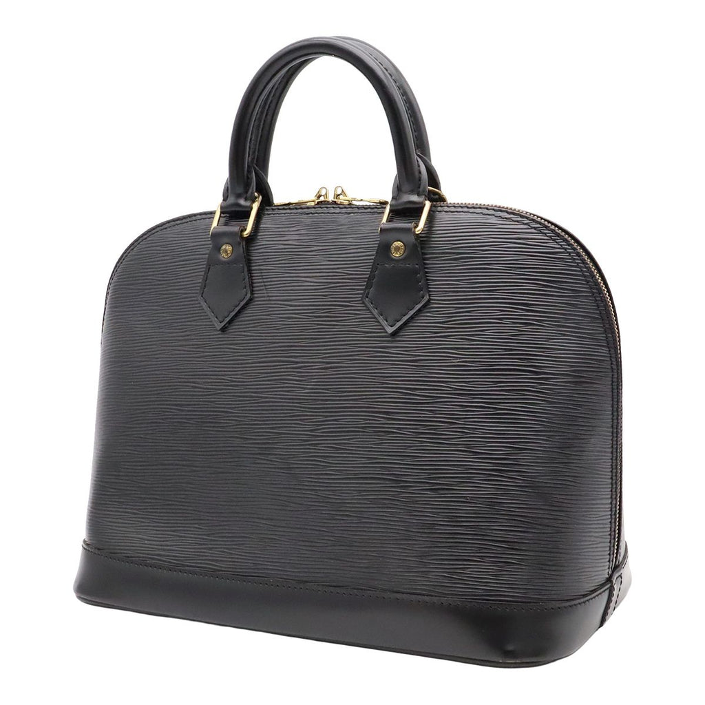 Louis Vuitton Epi Alma Handbag Leather Noir Black Gold — view 2