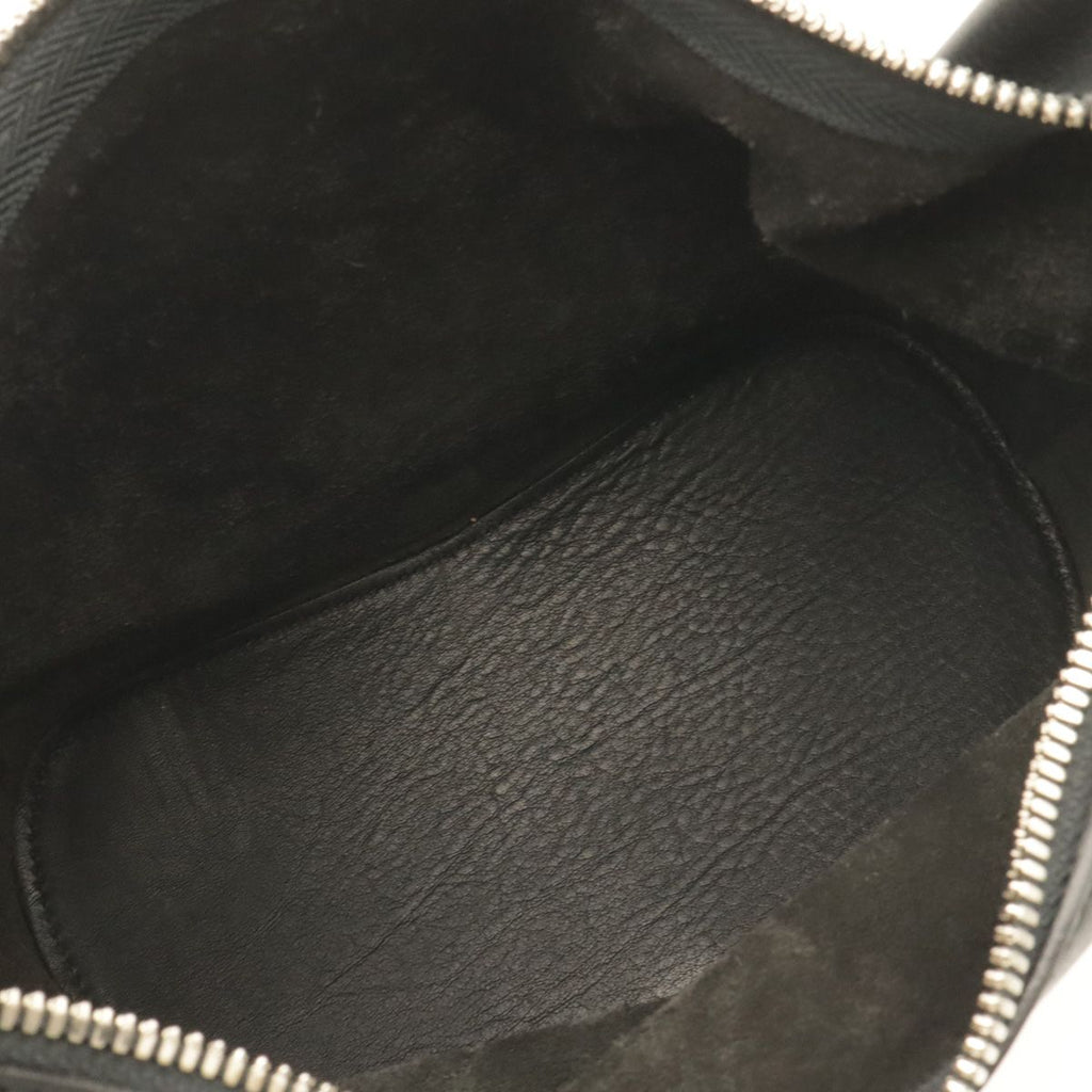 Loewe Anagram Shoulder Bag Leather Black Silver — view 6