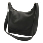 Loewe Anagram Shoulder Bag Leather Black Silver — view 2
