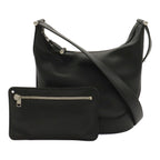 Loewe Anagram Shoulder Bag Leather Black Silver