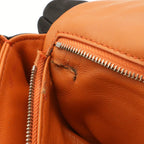 Loewe Anagram Puffer Goya Shoulder Bag Nylon Black Orange Silver — view 7