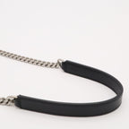 Saint Laurent Paris YSL Monogram Loulou Chain Shoulder Bag Quilted Leather Black — view 5