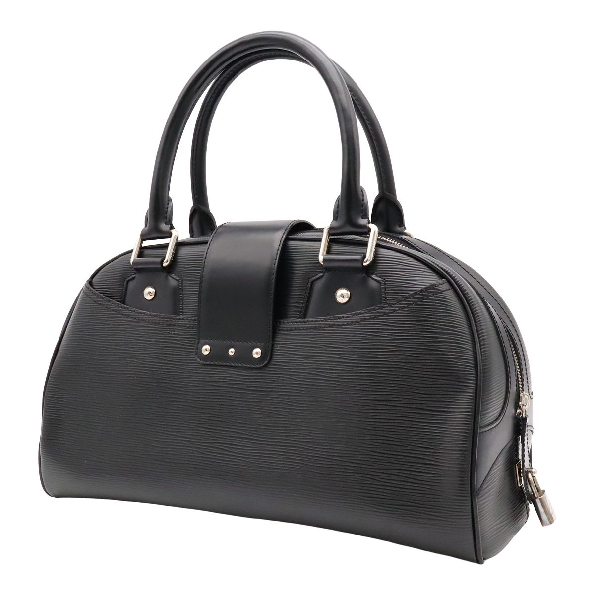 Louis Vuitton Epi Bowling Montaigne GM Mini Boston Bag Leather Noir Black — view 2