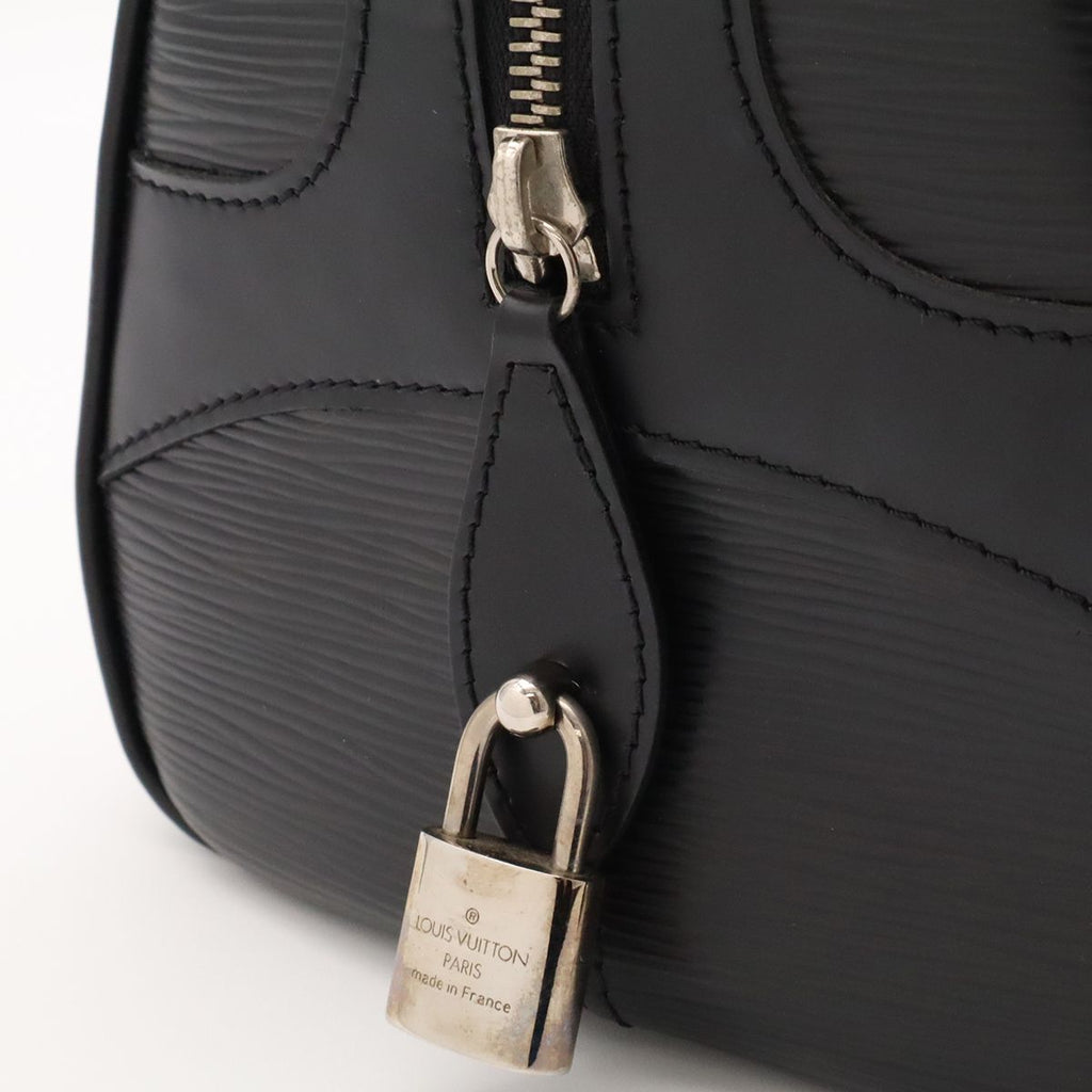 Louis Vuitton Epi Bowling Montaigne GM Mini Boston Bag Leather Noir Black — view 5