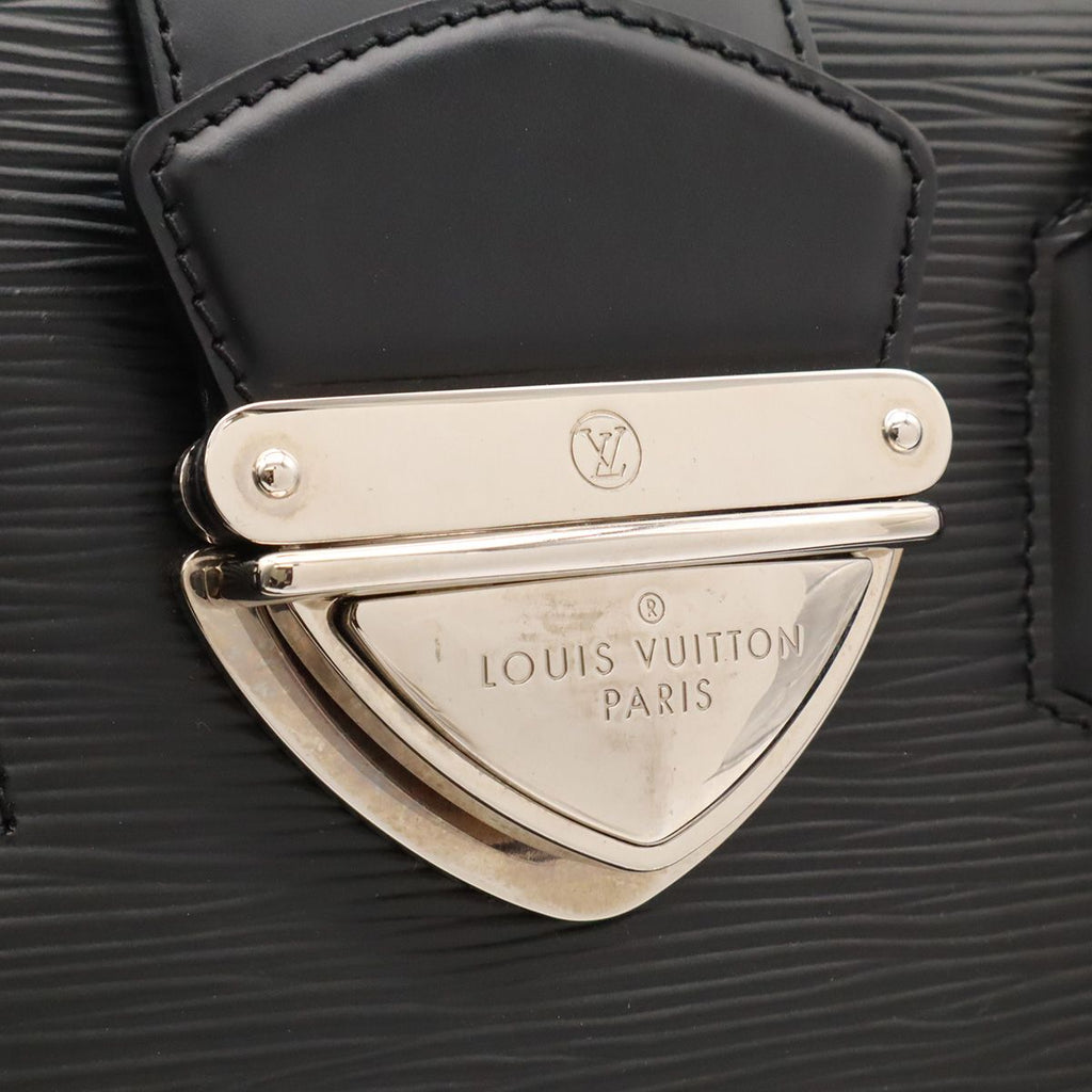 Louis Vuitton Epi Bowling Montaigne GM Mini Boston Bag Leather Noir Black — view 6