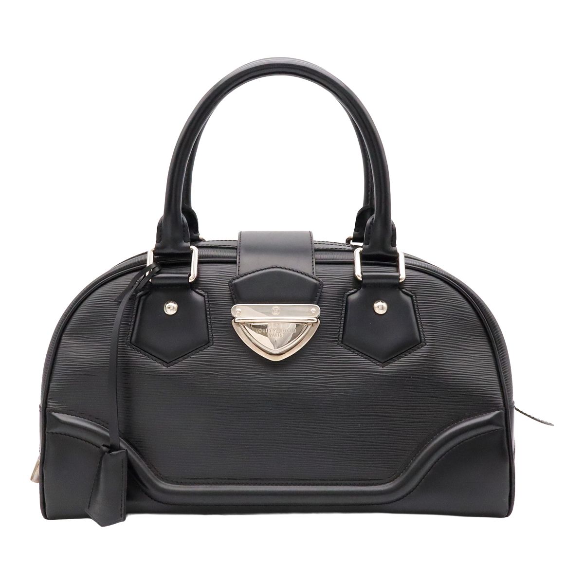 Louis Vuitton Epi Bowling Montaigne GM Mini Boston Bag Leather Noir Black