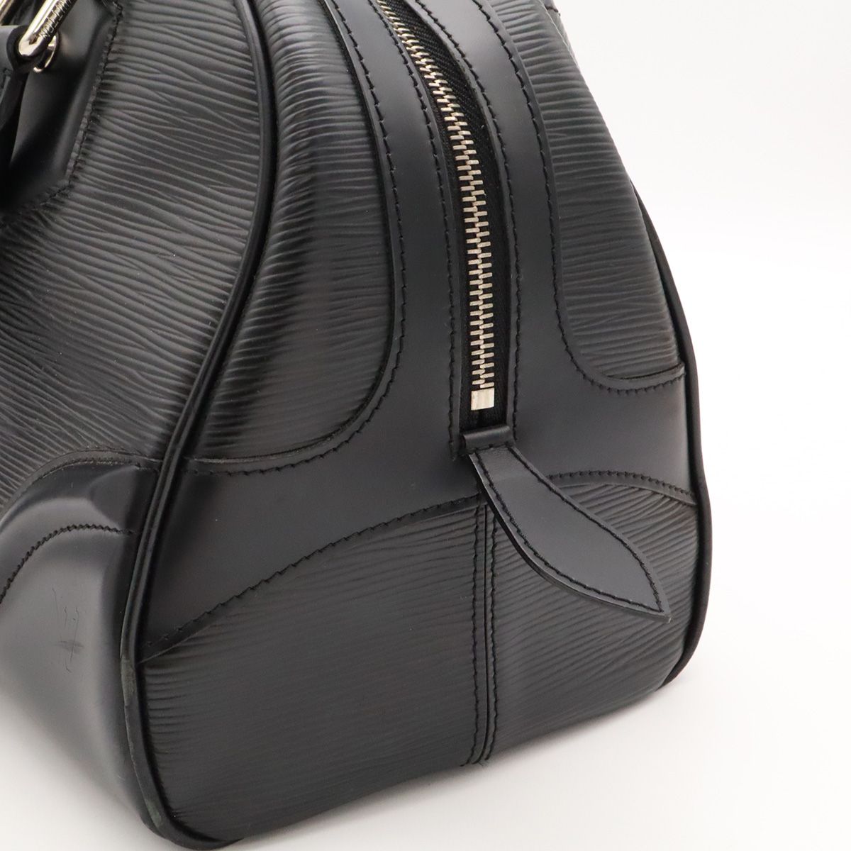 Louis Vuitton Epi Bowling Montaigne GM Mini Boston Bag Leather Noir Black — view 7