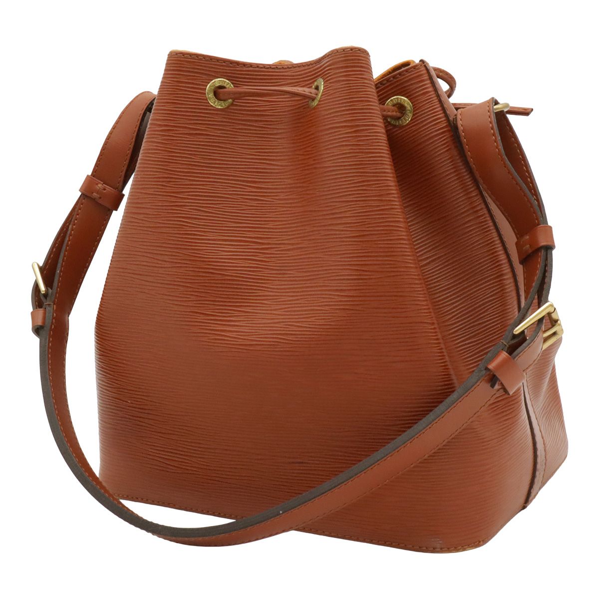 Louis Vuitton Epi Petit Noe Drawstring Shoulder Bag Kenya Brown — view 2