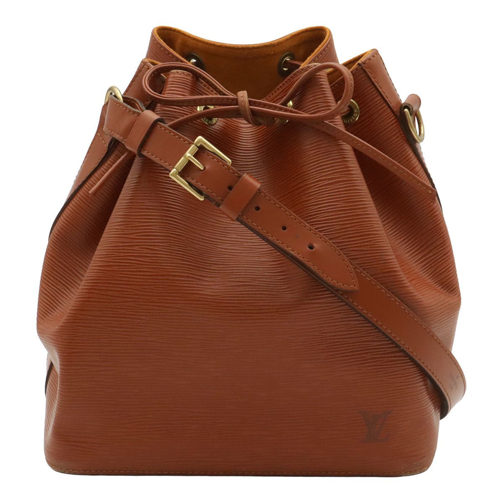 Louis Vuitton Epi Petit Noe Drawstring Shoulder Bag Kenya Brown