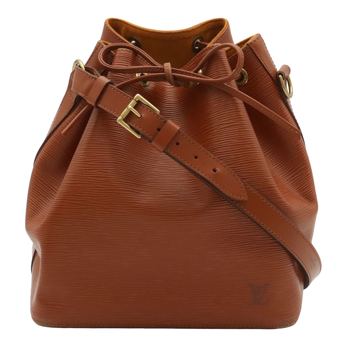 Louis Vuitton Epi Petit Noe Drawstring Shoulder Bag Kenya Brown