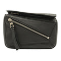 Loewe Puzzle Bum Bag Mini Leather Black Silver