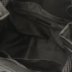 Chanel CC Logo Drawstring Tote Bag Shoulder Canvas Leather Black Silver — view 6