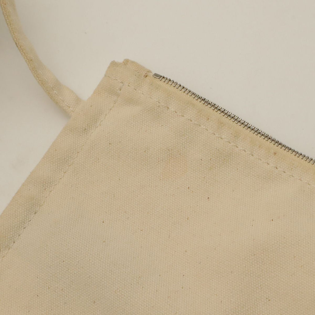 Hermes Pannied Plage Tote Large Handbag Canvas Ivory Gray Orange — view 8