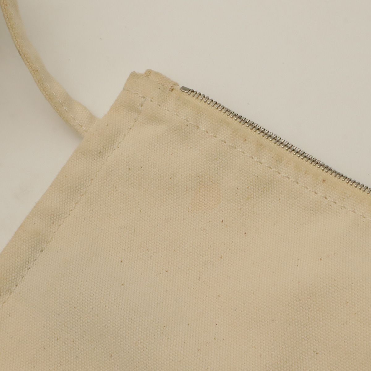Hermes Pannied Plage Tote Large Handbag Canvas Ivory Gray Orange — view 8