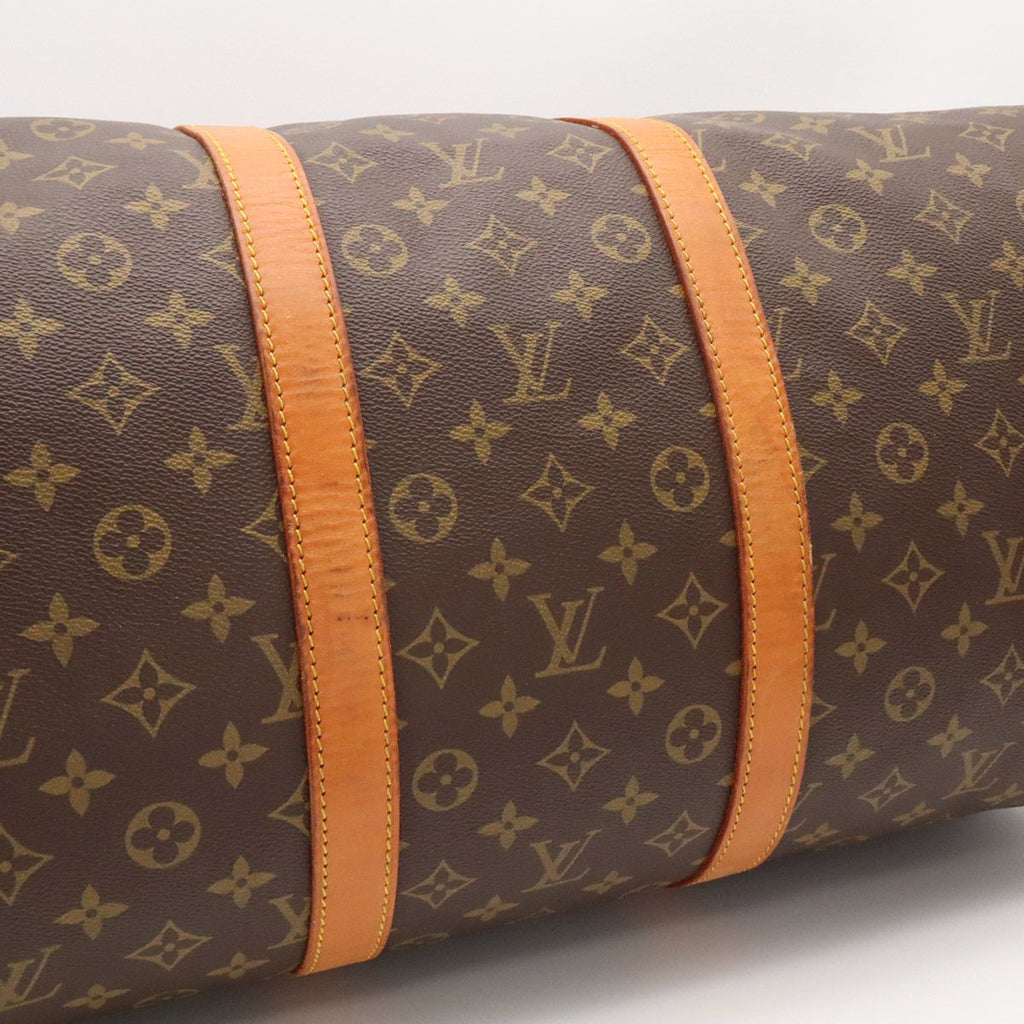 Louis Vuitton Monogram Keepall 55 Boston Bag Purse — view 7