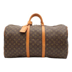 Louis Vuitton Monogram Keepall 55 Boston Bag Purse