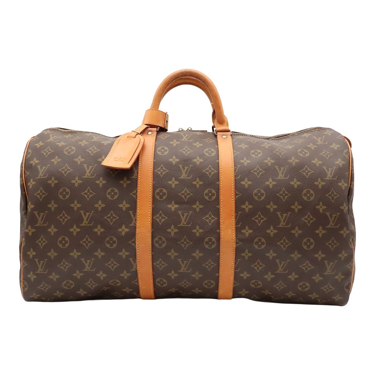 Louis Vuitton Monogram Keepall 55 Boston Bag Purse