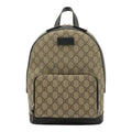 Gucci GG Supreme Small Backpack Leather Beige Black