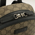 Gucci GG Supreme Small Backpack Leather Beige Black — view 5