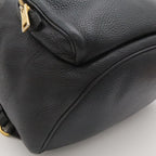Prada Backpack Striped Shoulder Leather Nero Black Gold Domestic Boutique — view 3