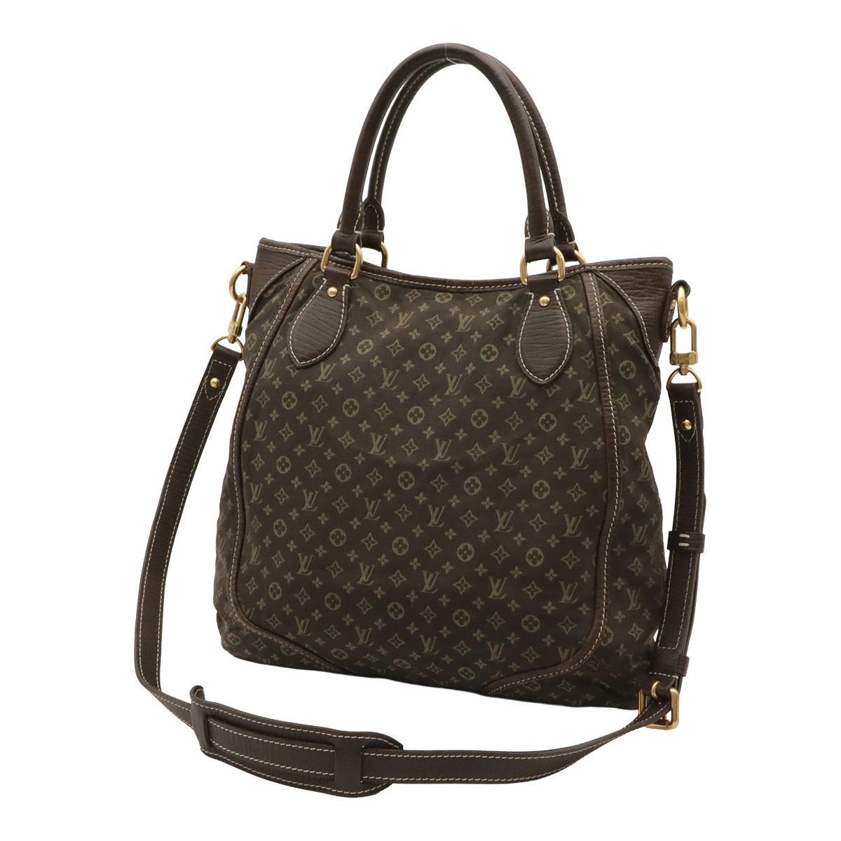 Louis Vuitton Monogram Mini Lin Besace Angour Tote 2-Way Shoulder Bag Canvas — view 2