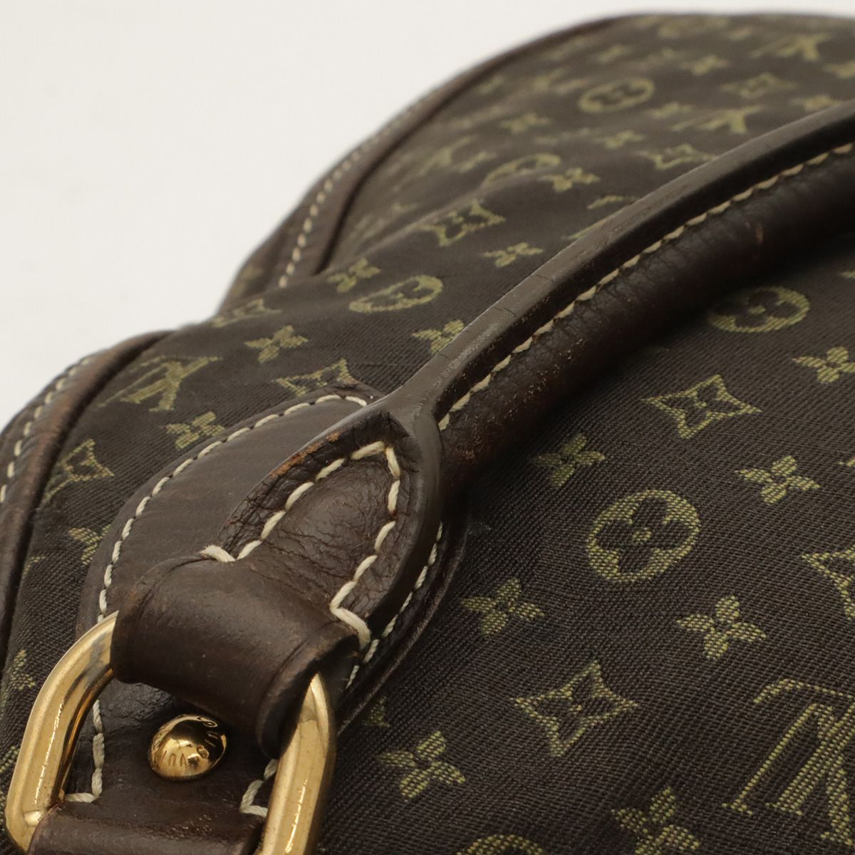 Louis Vuitton Monogram Mini Lin Besace Angour Tote 2-Way Shoulder Bag Canvas — view 5