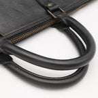 Louis Vuitton Epi Keepall 55 Boston Bag Purse Leather Noir Black — view 4