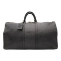 Louis Vuitton Epi Keepall 55 Boston Bag Purse Leather Noir Black
