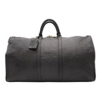 Louis Vuitton Epi Keepall 55 Boston Bag Purse Leather Noir Black