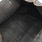 Louis Vuitton Epi Keepall 55 Boston Bag Purse Leather Noir Black — view 6