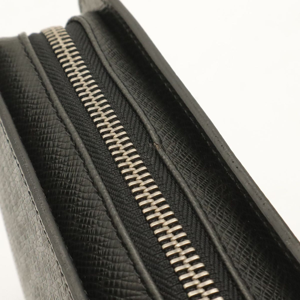 Louis Vuitton Taiga Baikal Clutch Handbag Ardoise Black — view 6