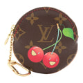 Louis Vuitton Monogram Cherry Porte Monnaie Rond Coin Purse Round Key Ring