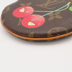 Louis Vuitton Monogram Cherry Porte Monnaie Rond Coin Purse Round Key Ring — view 3