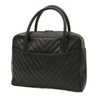 Chanel V-stitch Coco Ball Tote Bag Leather Black Gold — view 2