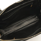 Chanel V-stitch Coco Ball Tote Bag Leather Black Gold — view 8