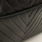 Chanel V-stitch Coco Ball Tote Bag Leather Black Gold — view 4