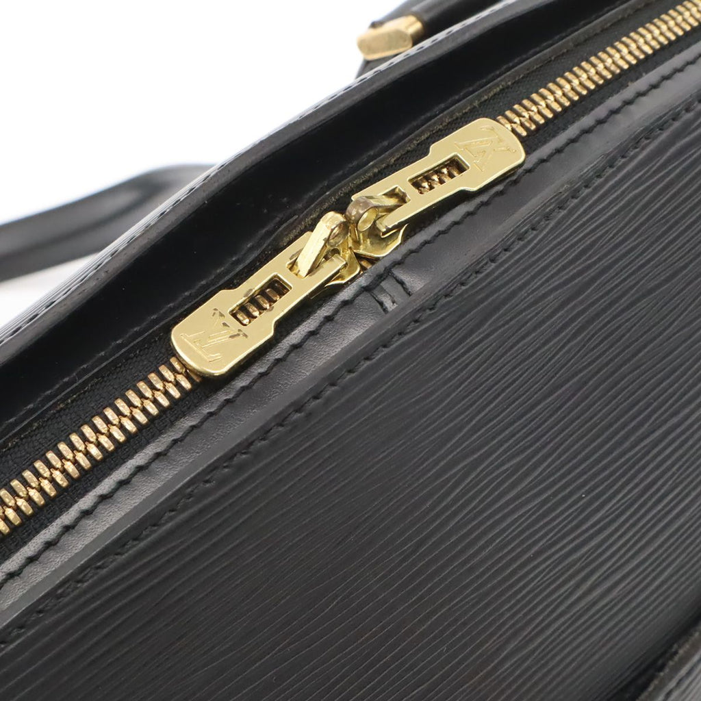 Louis Vuitton Epi Shoulder Bag Noir Black Gold — view 6