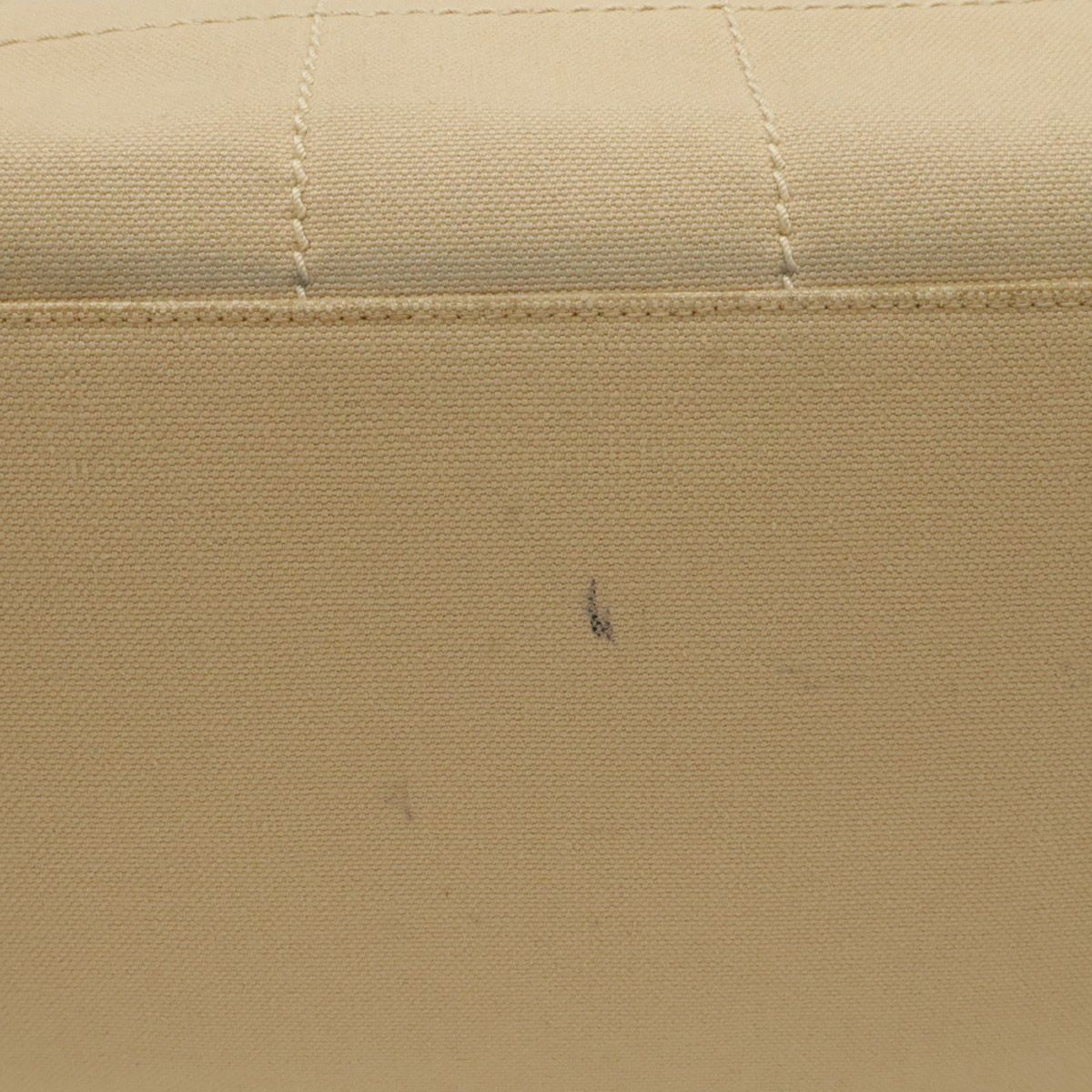 Chanel Choco Bar Wild Stitch CC Logo Mini Boston Bag Canvas Leather Beige Silver — view 4