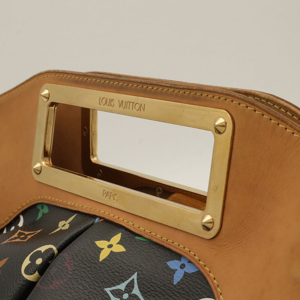 Louis Vuitton Monogram Multicolor Judy MM 2-Way Shoulder Bag Noir Black — view 4